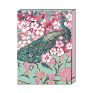 Cherry Blossom Peacock Pocket Notepad Product