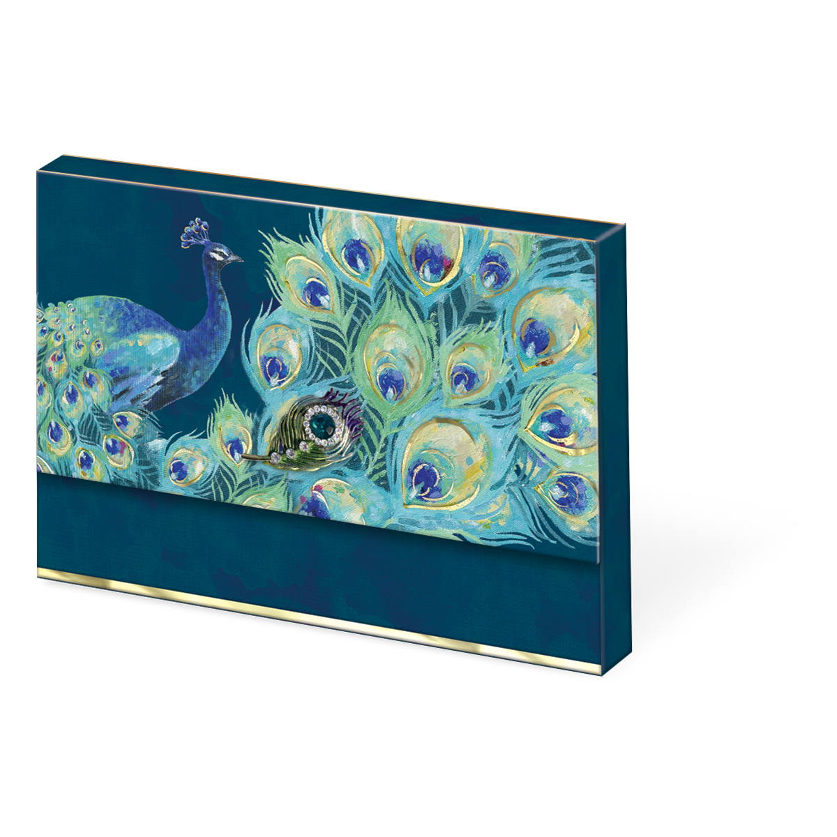 Peacock Note Cards, 4x6 inches, Set of 48