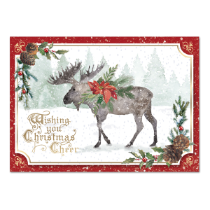 Christmas Moose Boxed Holiday Cards Product