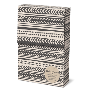 Natural Stripes Pouch Note Cards Product