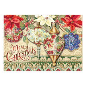 Folk Ornaments Boxed Holiday Cards Product