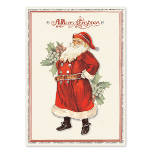 Ephemera Santa Boxed Holiday Cards Product