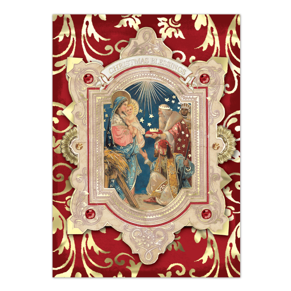 Holiday Luxe Nativity Boxed Holiday Cards.
