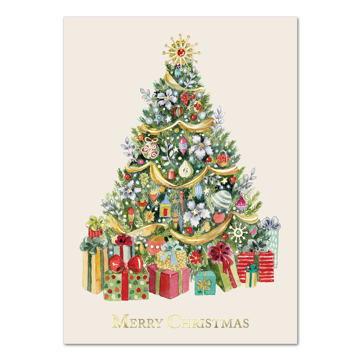 Fancy Tree Boxed Holiday Cards Punch Studio