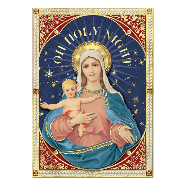 Holiday Oh Holy Night Mary Boxed Holiday Cards.