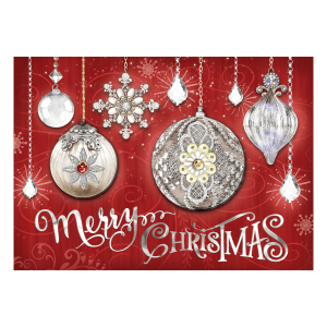 Crystal Ornaments Boxed Holiday Cards Product