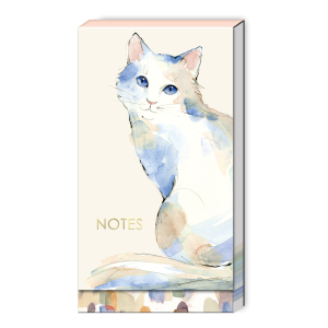 White Cat Tall Notepad Product