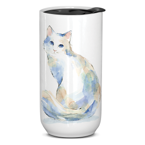 White Cat Travel Mug Product