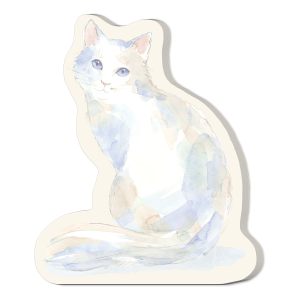 White Cat Large Die-Cut Notepad Product