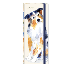 Watercolor Pets Dogs Note-Folio design with bungee.