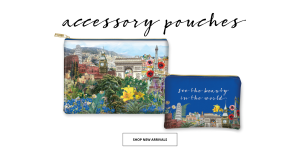 Globetrotter Gift & Stationery range by Punch Studio - accessory pouches