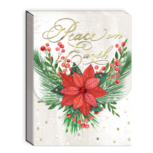 Peace Poinsettia Pocket Notepad Product