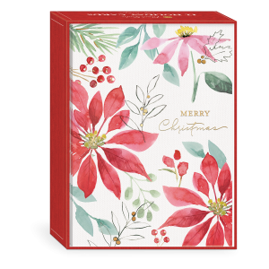 Watercolor Floral Boxed Holiday Cards Product