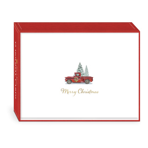 Red Truck Boxed Holiday Cards Product
