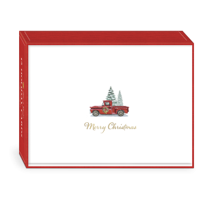 Holiday Red Truck Boxed Holiday Cards.