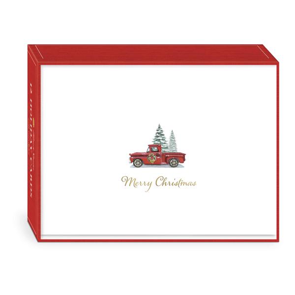 Holiday Red Truck Boxed Holiday Cards.