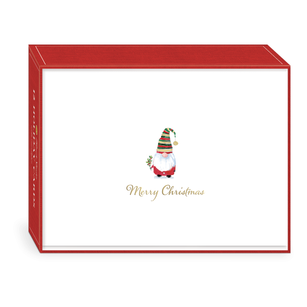 Holiday Jolly Gnome Boxed Holiday Cards.