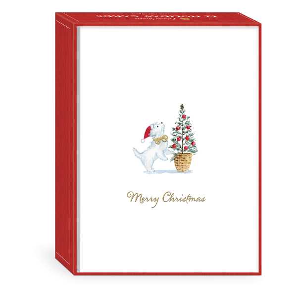Holiday Westie Boxed Holiday Cards.