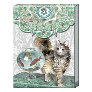 Fishbowl Cat Pocket Notepad Product