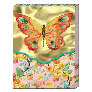 Orange Butterfly Pocket Notepad Product