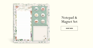 Nature's Grace Pocket Notepad & Magnet Set by Punch Studio