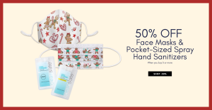 Punch Studio Holiday Face Masks & Hand Sanitizer