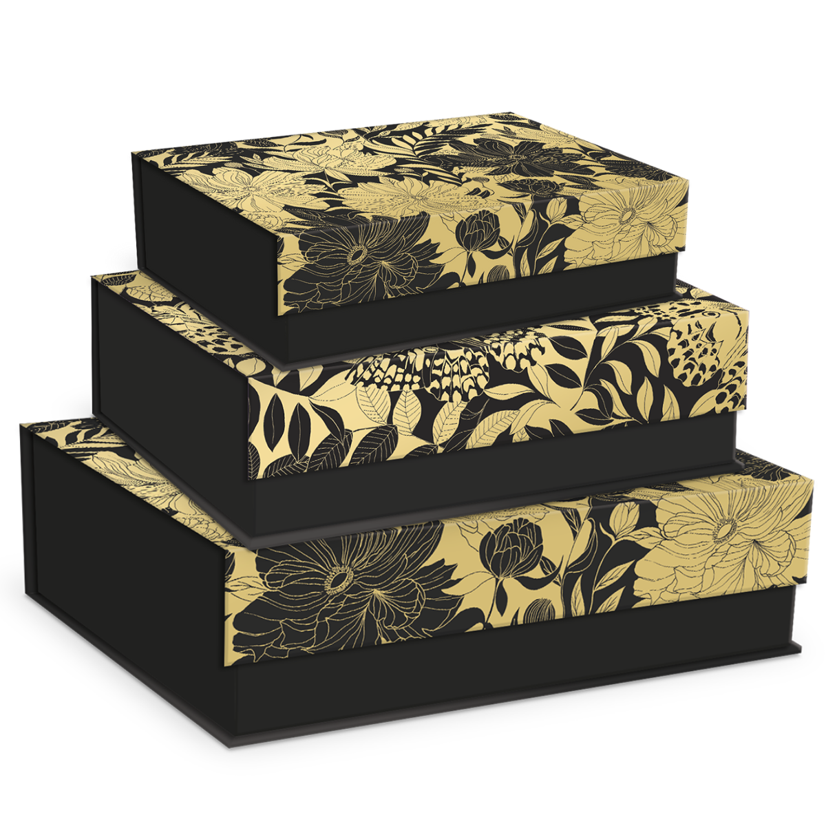 Black Dahlias Rectangle Flap Box Set Product