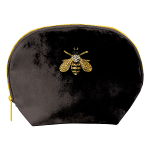 Black Bee Velvet Brooch Bag Product