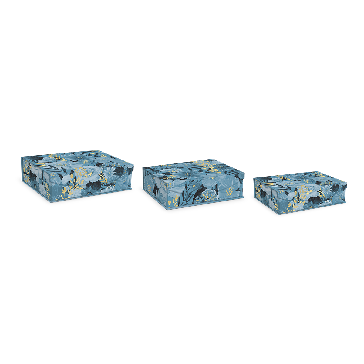 Blue Garden Rectangle Flap Box Set Product