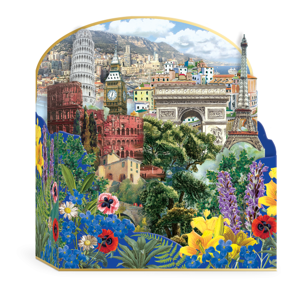 Pop-up Europe Greeting Card.