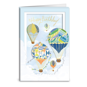 Birthday Air Balloons Greeting Card Product