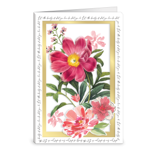 Shadow Box Peony Greeting Card Product