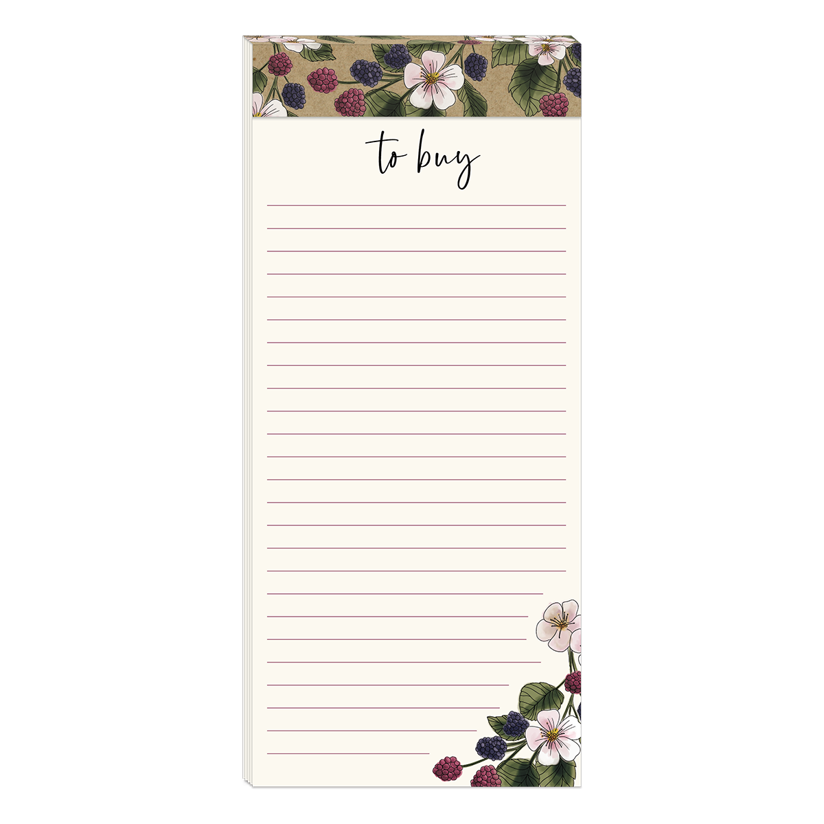 Orchard Blackberries Magnetic List Pad Product