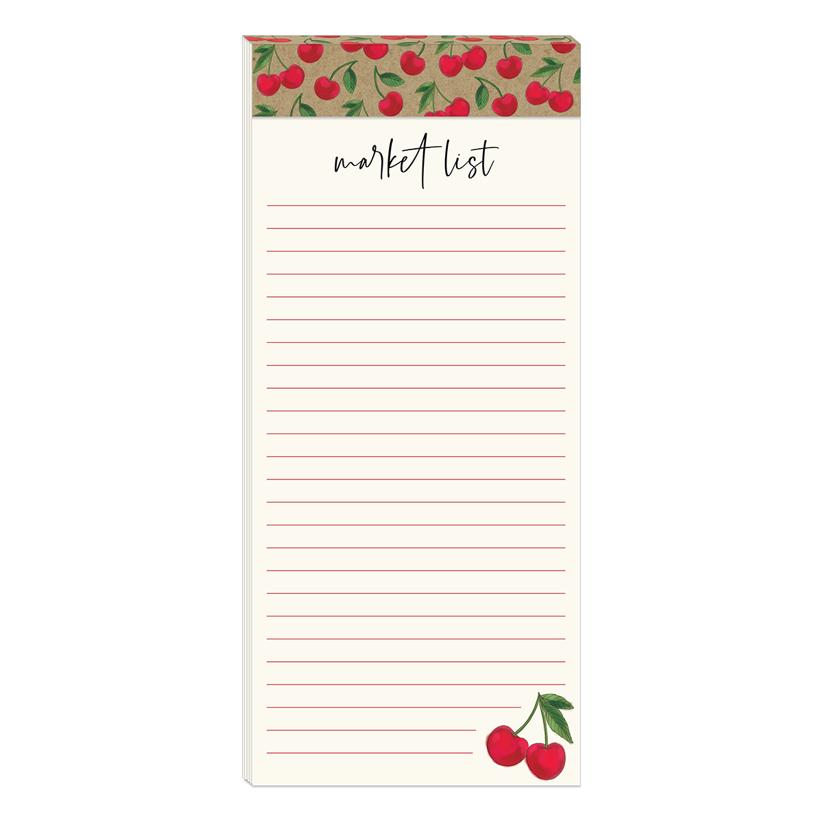 Orchard Cherries Magnetic List Pad Product