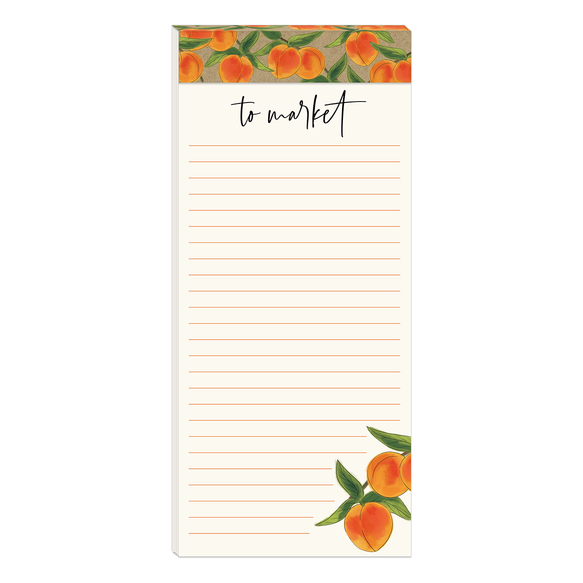 Orchard Peaches Magnetic List Pad Product