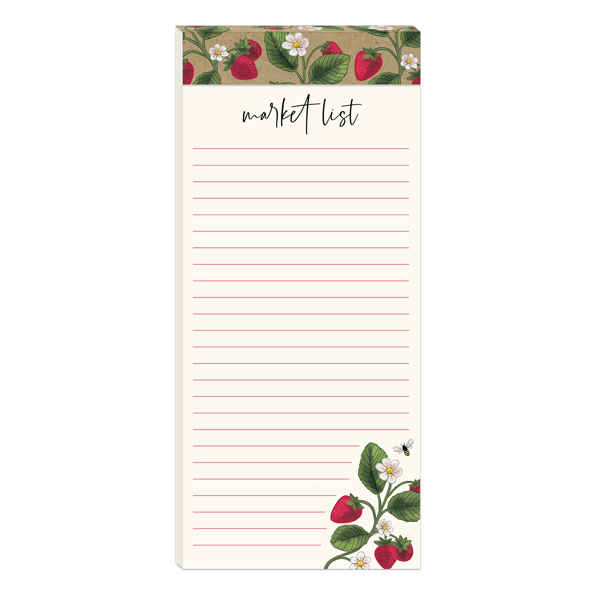 Orchard Strawberries Magnetic List Pad Product