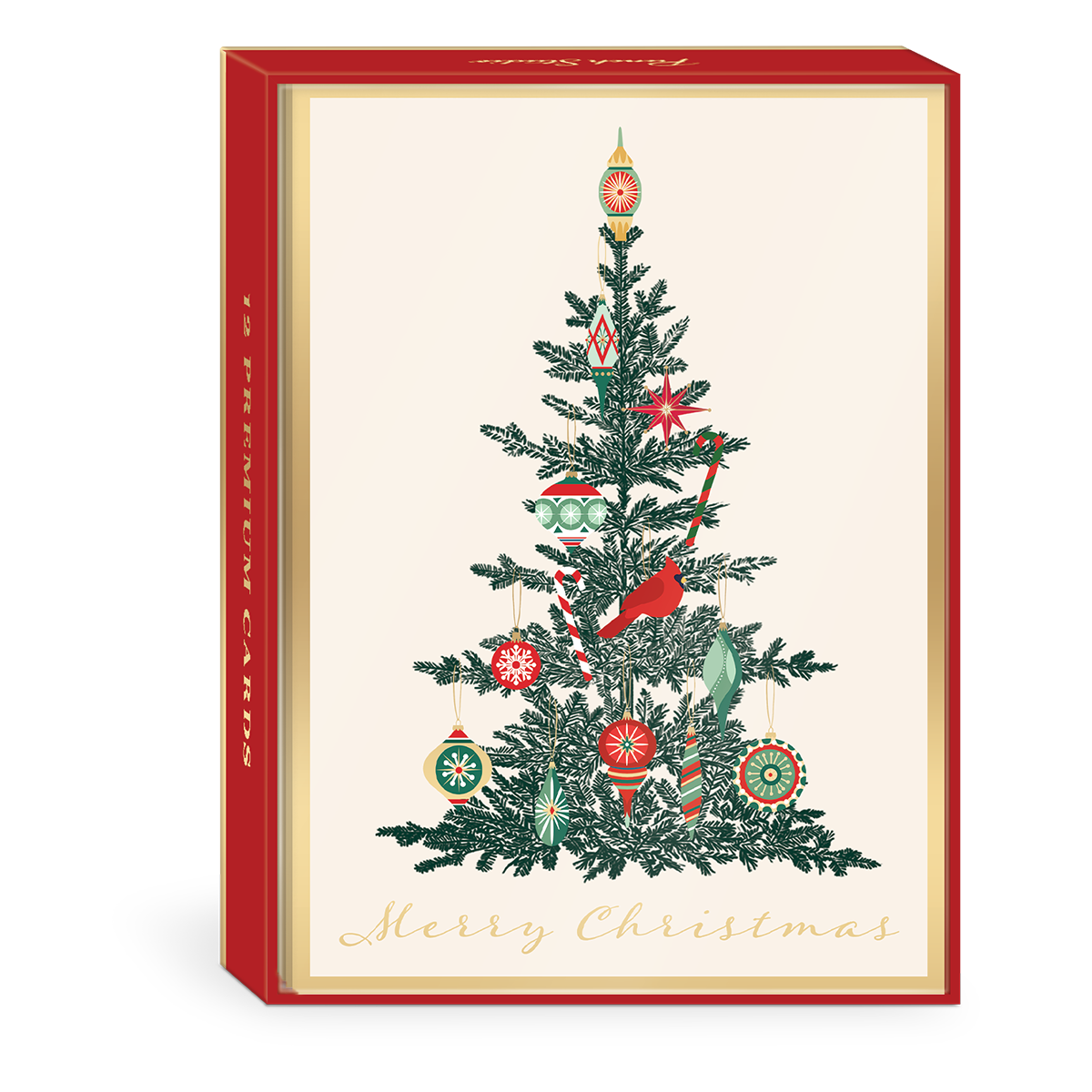 Vintage Tree Boxed Holiday Cards Product