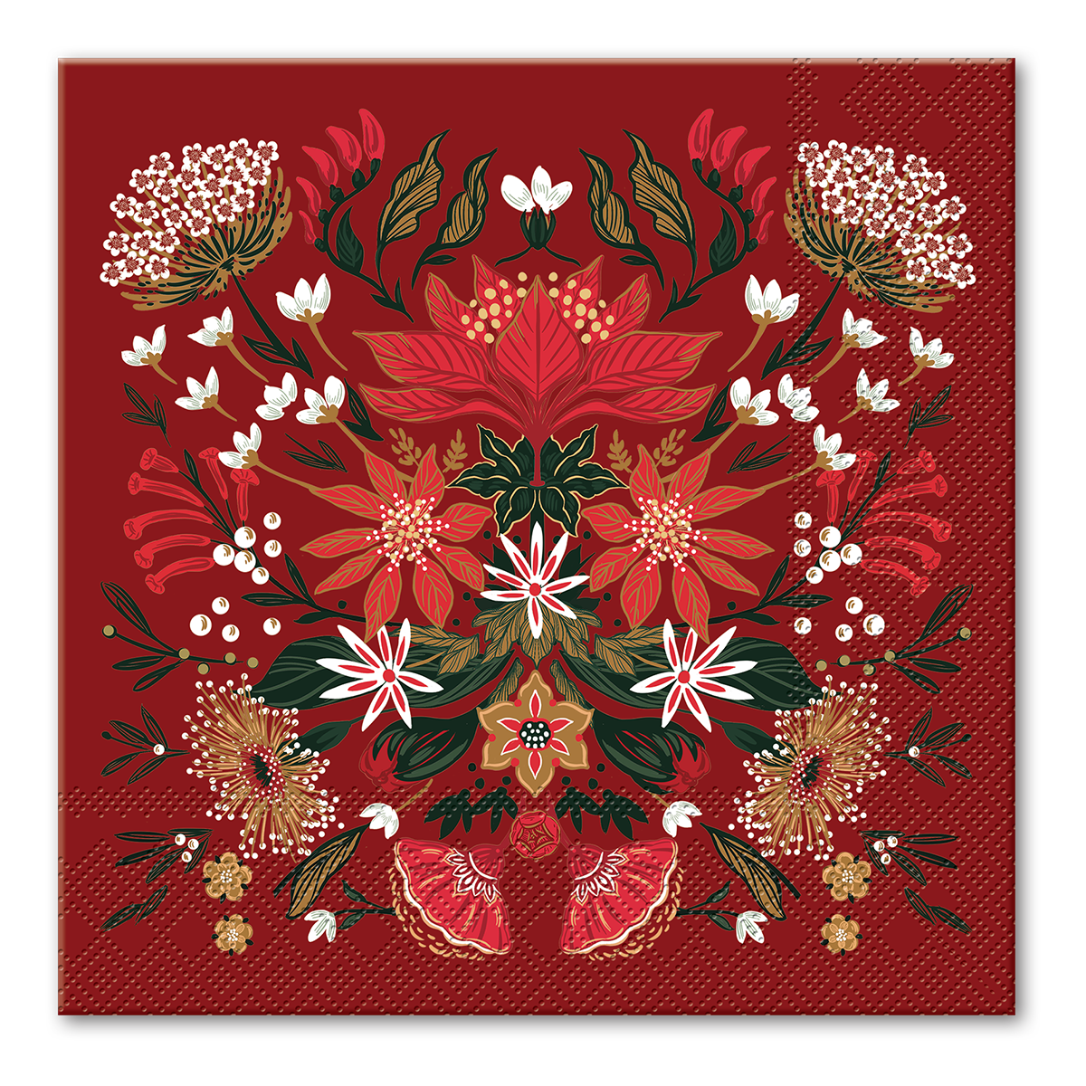Christmas Garden Lunch Napkins Product