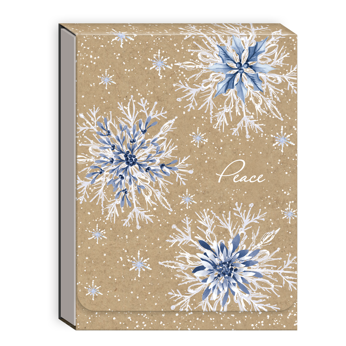 Kraft Snowflakes Pocket Notepad Product