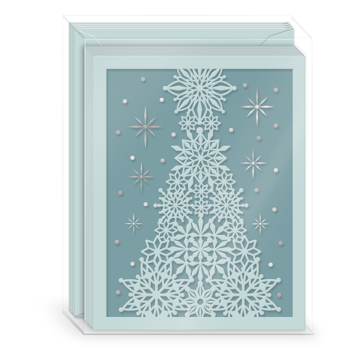 Snowflake Tree Boxed Holiday Cards Product