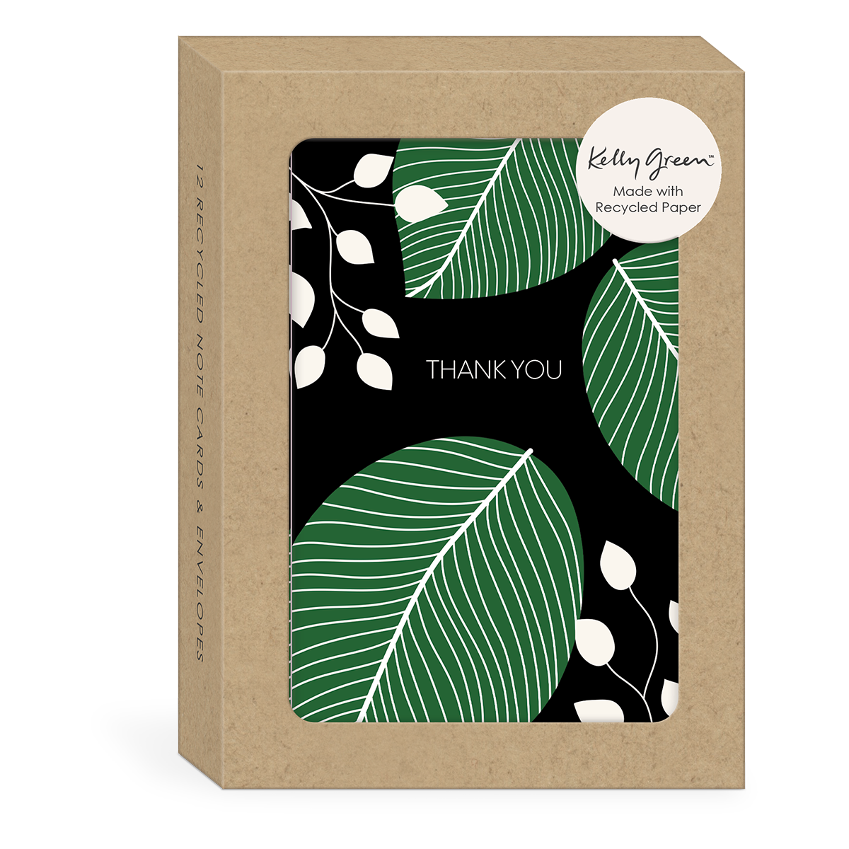 Green Garden Leaves Note Cards Product
