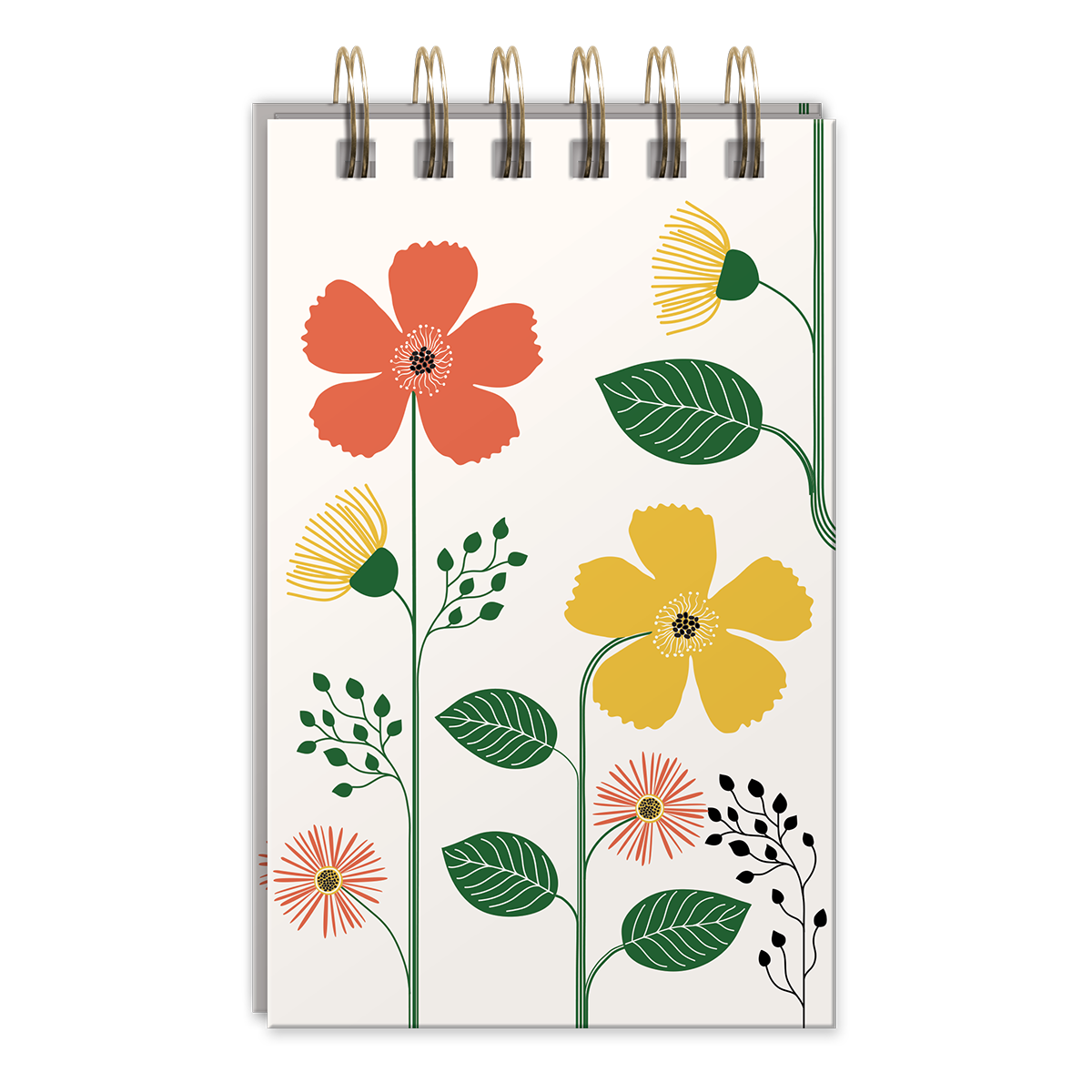 Green Garden Multi Flower Jotter Notepad Product