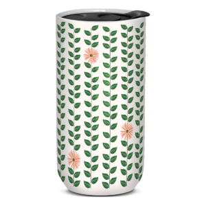 Green Garden Vines ceramic Travel Mug.