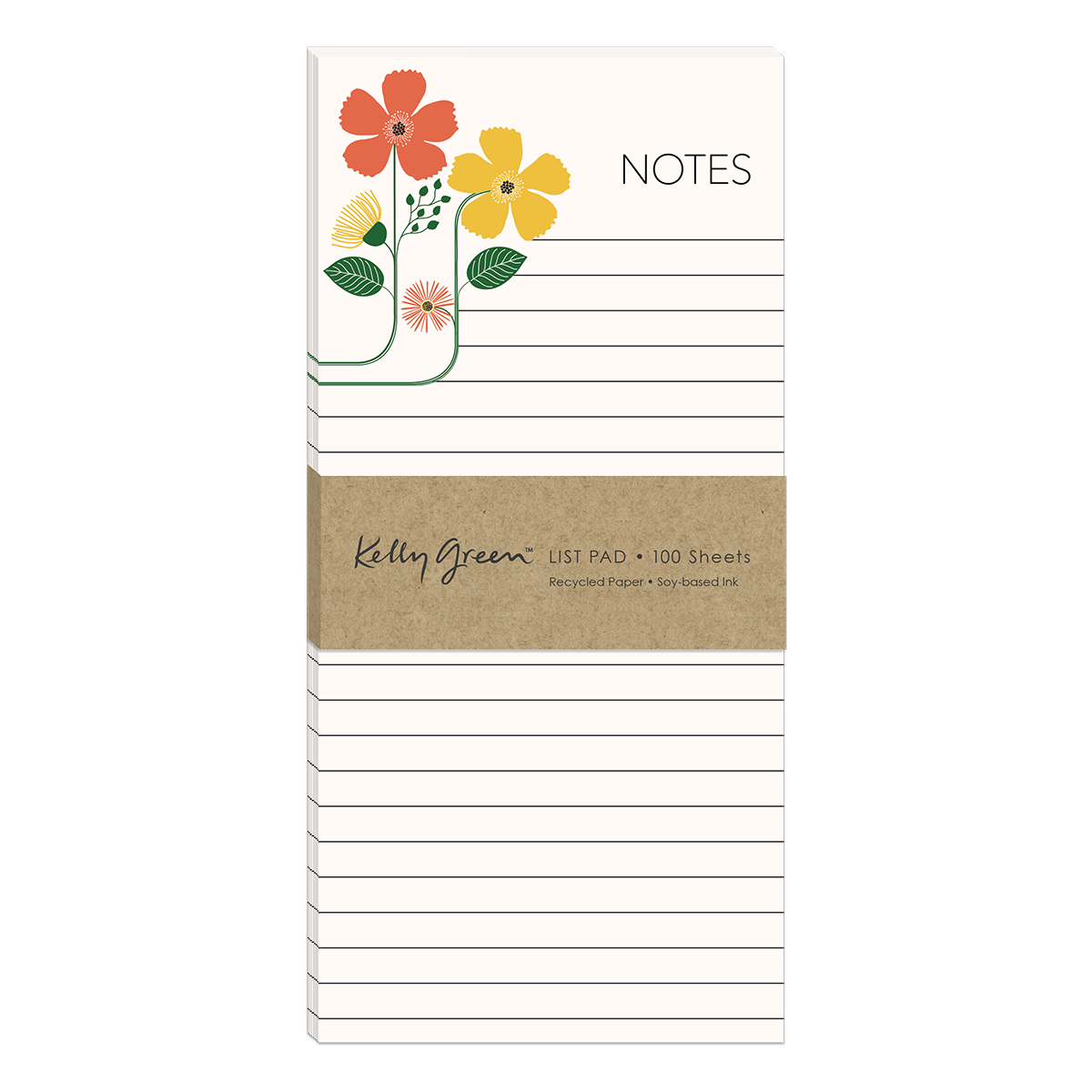 Green Garden Multi Flower Magnetic List Pad Product