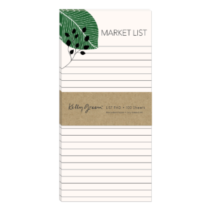 Green Garden Leaves Magnetic List Pad