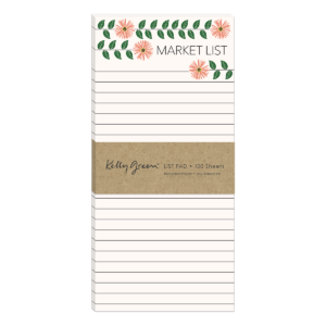 Green Garden Vines Magnetic List Pad