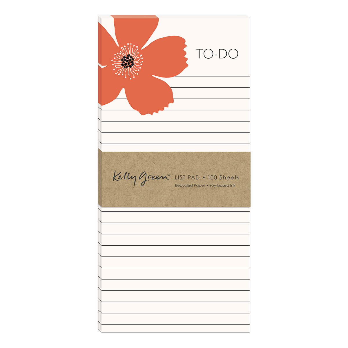 Green Garden Coral Flower Magnetic List Pad Product