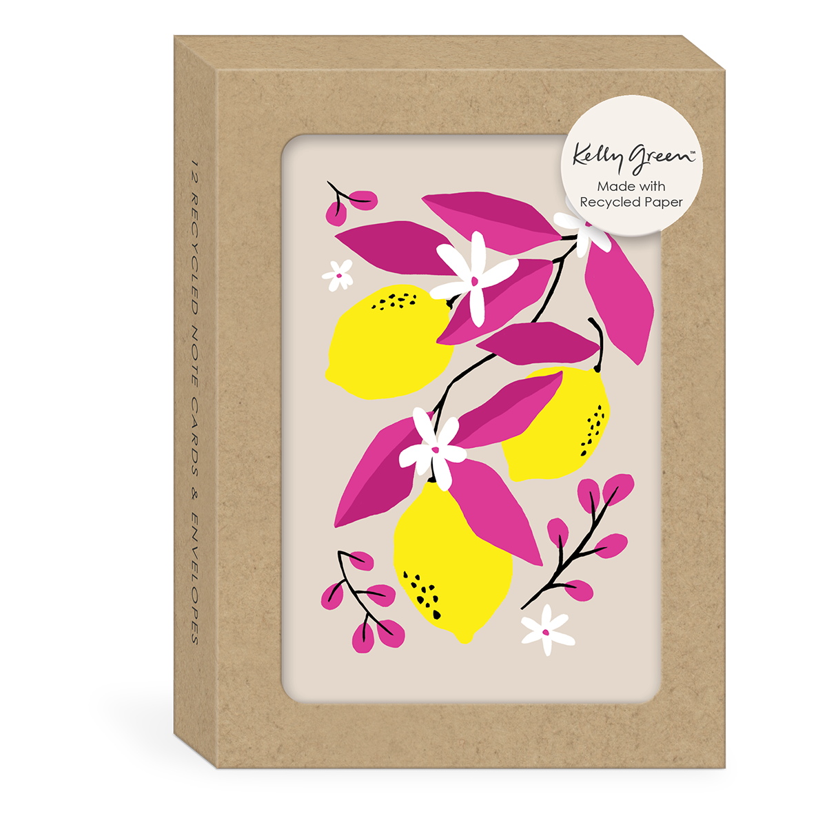 Fruit Market Lemons Note Cards set.