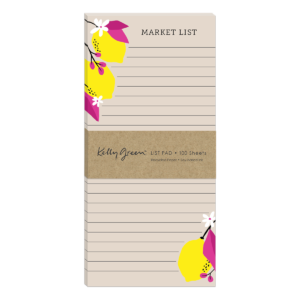 Fruit Market Lemons Magnetic List Pad