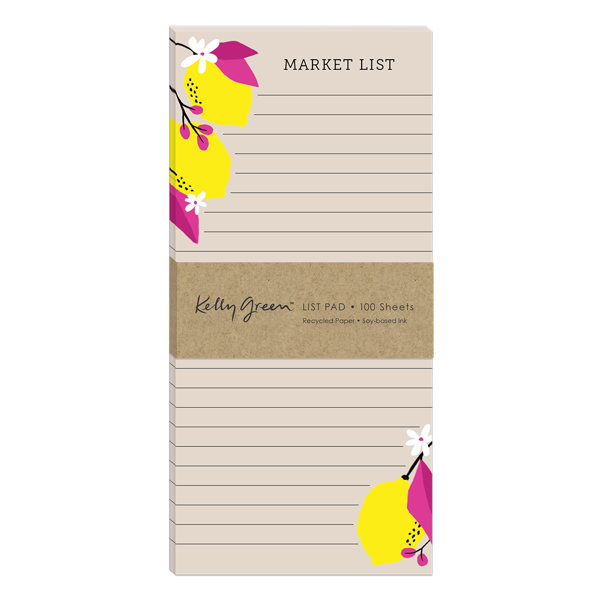 Fruit Market Lemons Magnetic List Pad Product